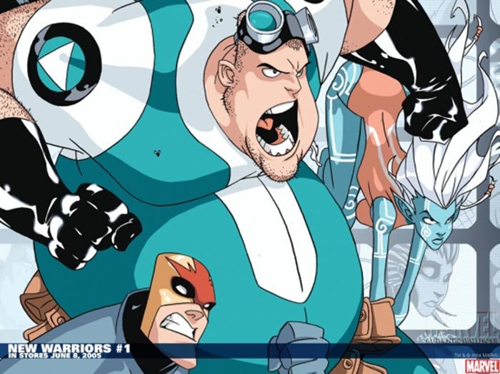 microbe en 'new warriors' (serie de marvel)