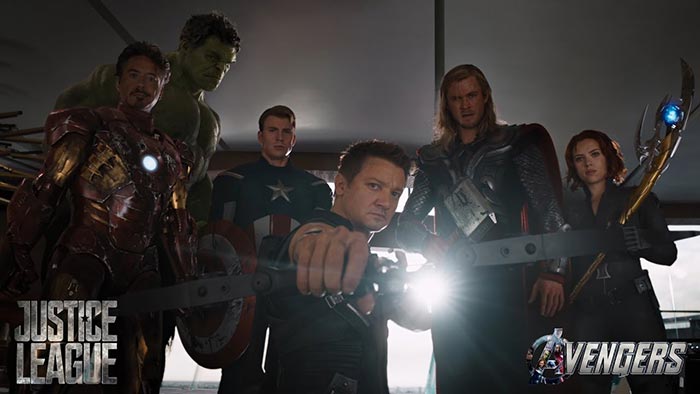 así serían los vengadores con el estilo de la 'liga de la justicia'