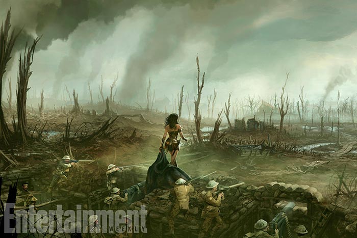 'wonder woman': espectacular concept art exclusivo de ew