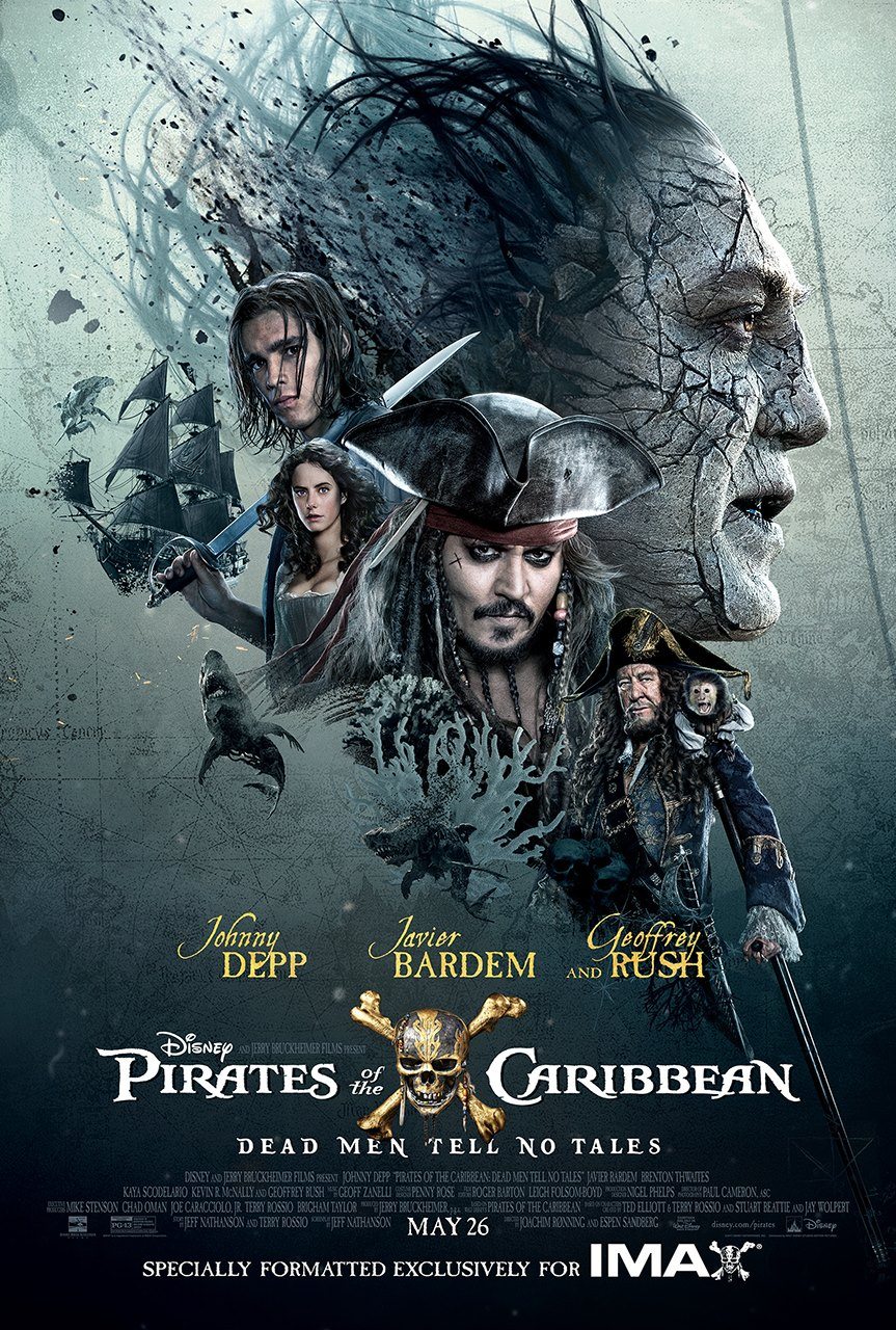 póster imax de piratas del caribe: la venganza de salazar