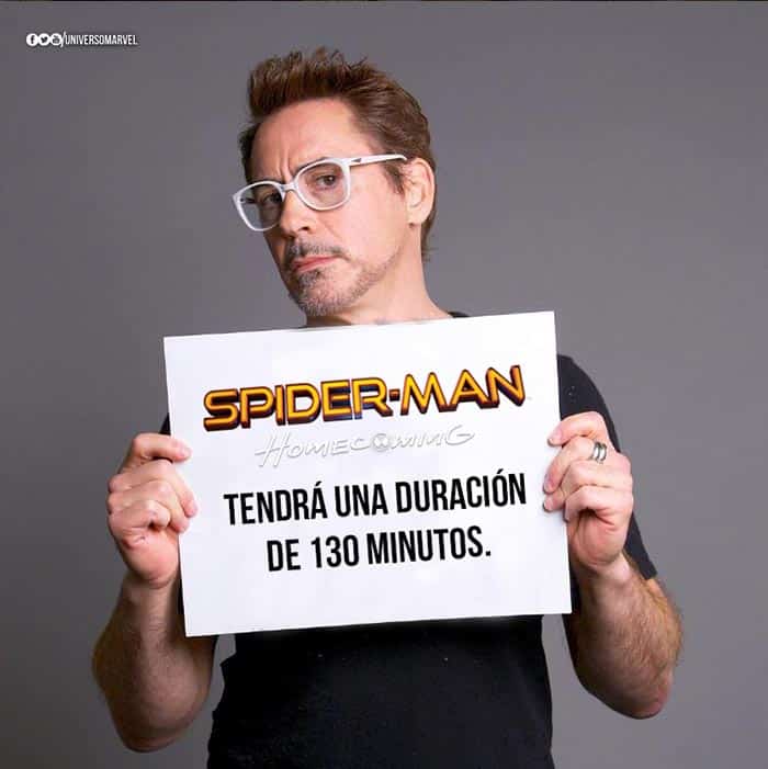 revelada la duración de 'spider-man: homecoming'