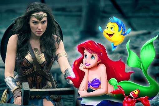 wonder woman la sirenita de disney