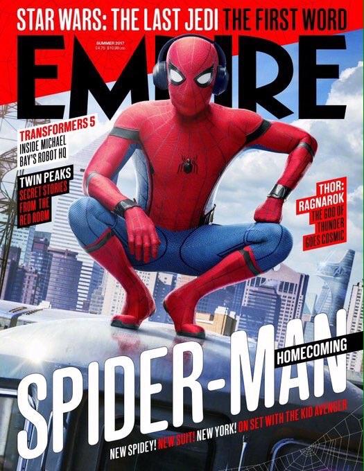 genialísima portada de empire con 'spider-man: homecoming'