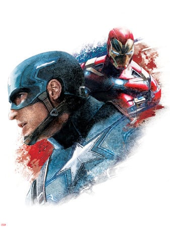 capitan america iron man