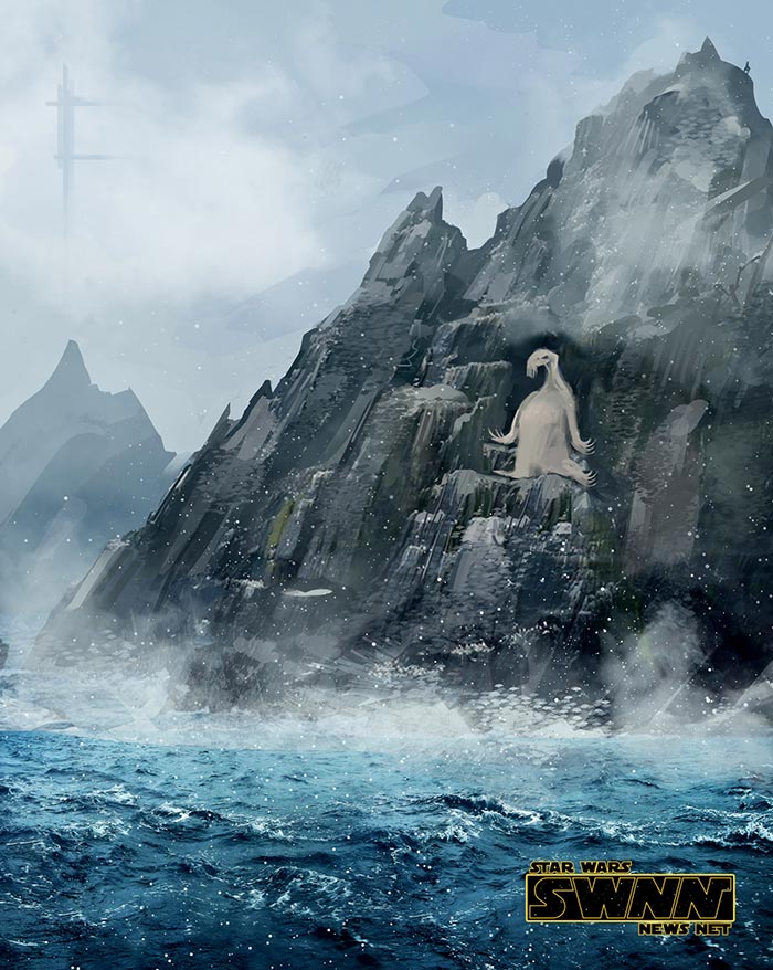 monstruo marino de star wars: los últimos jedi