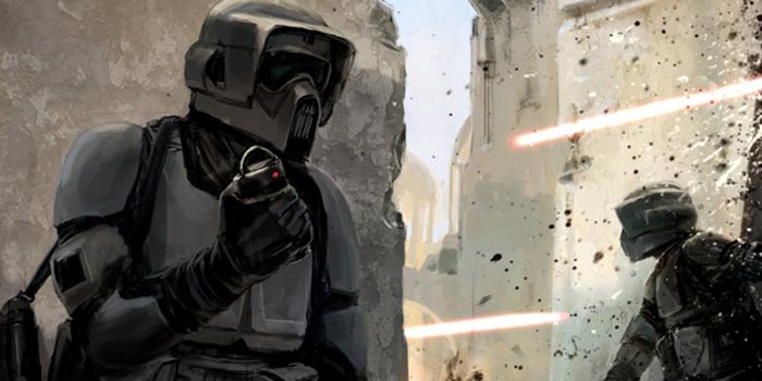 scout trooper en 'han solo' (star wars)