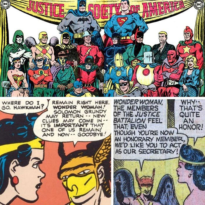 wonder woman: secretaria