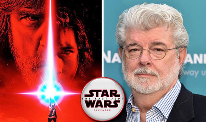 reacción de george lucas a star wars: los últimos jedi (2017)