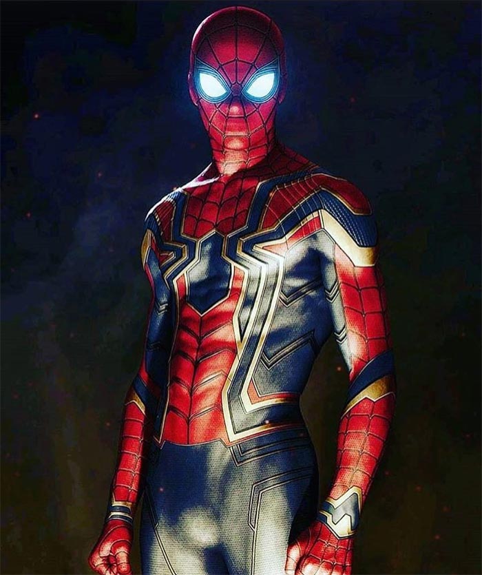 el traje de spider-man en vengadores: infinity war (2018)