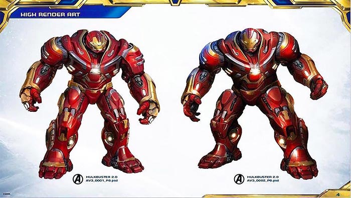 la armadura hulkbuster de iron man en vengadores: infinity war