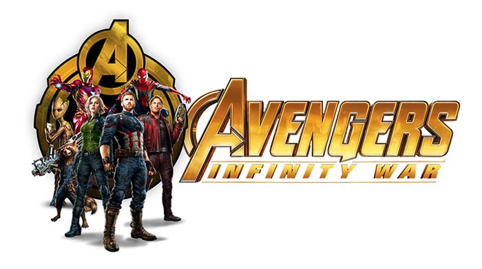 el banner promocional de vengadores: infinity war