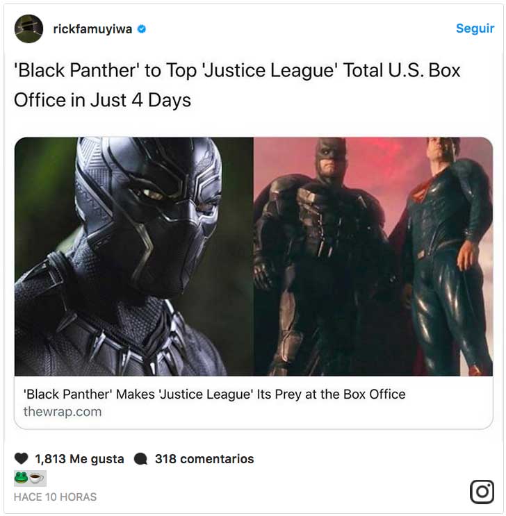 black panther liga de la justicia