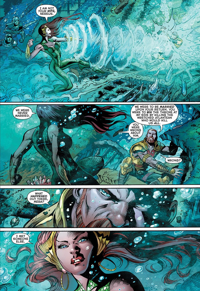 mera y nereus en aquaman (dc comics)