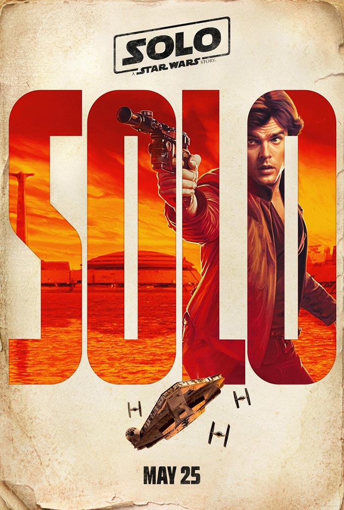 póster de han solo en han solo: una historia de star wars (solo: a star wars story)