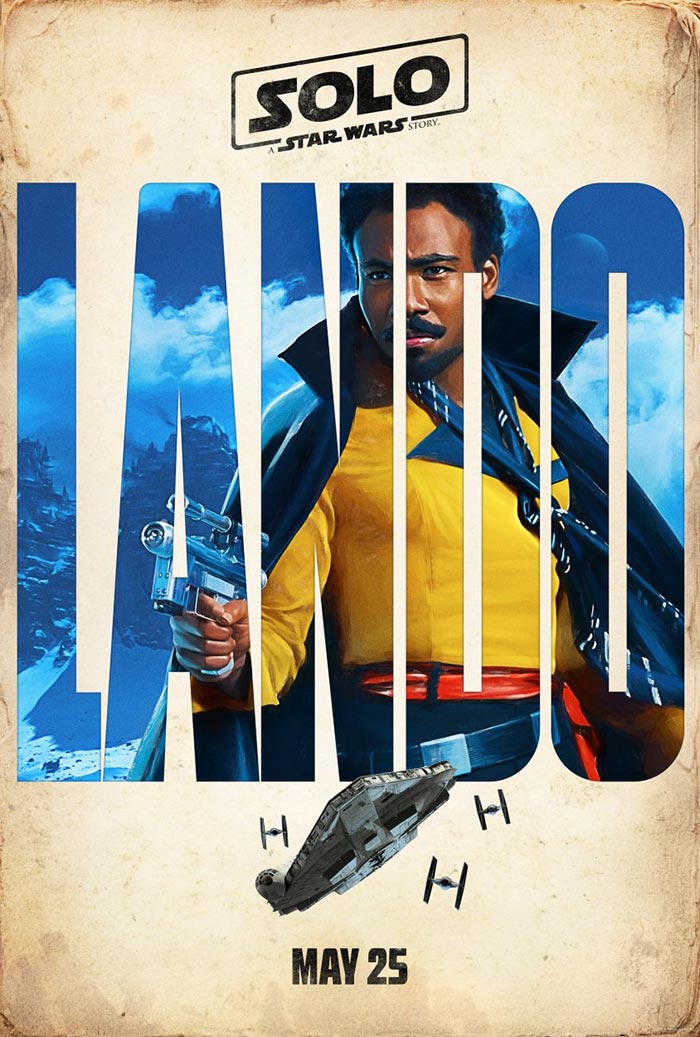 póster de lando en han solo: una historia de star wars (solo: a star wars story)