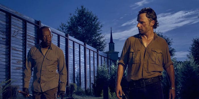 rick y morgan en the walking dead