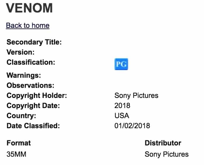 tráiler de venom con tom hardy