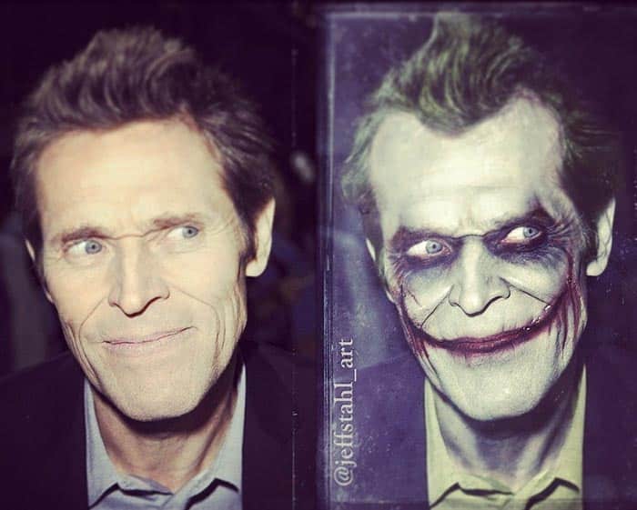 willem dafoe pudo ser el joker en batman (tim burton, 1989)