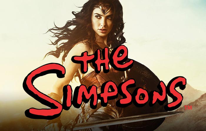 wonder woman cambia dc comics por los simpson