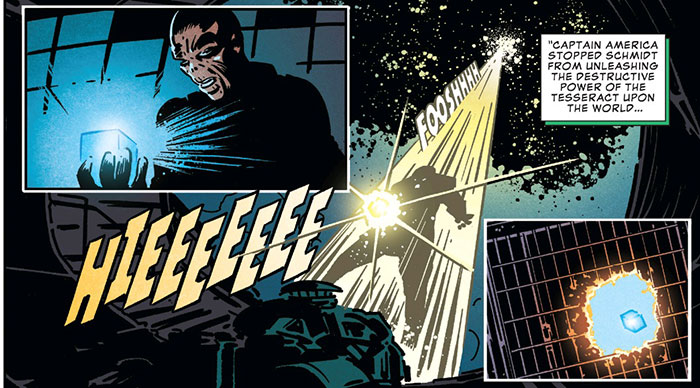 cráneo rojo en el cómic de vengadores: infinity war