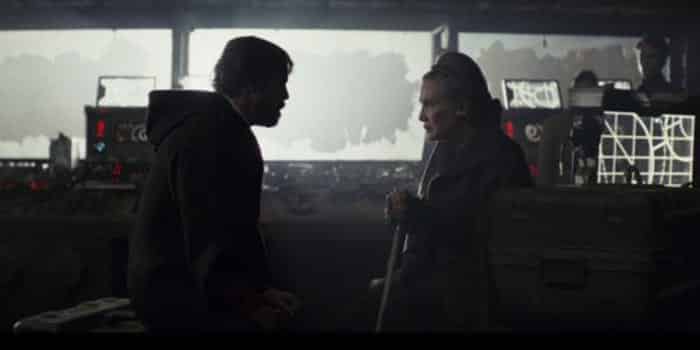 la escena de star wars: los últimos jedi (2017) que mark hamill no puede ver