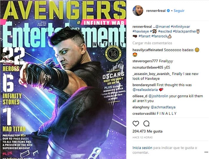 polémica con ojo de halcón en vengadores: infinity war