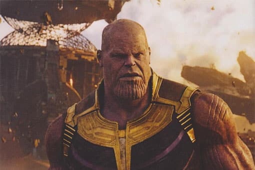 imagen de thanos en vengadores: infinity war