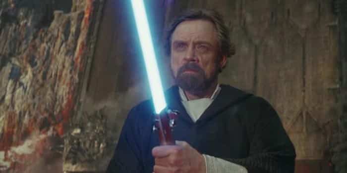 la escena que mark hamill (luke skywalker) improvisó en star wars: los últimos jedi