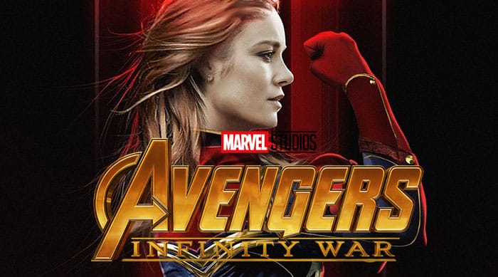 capitana marvel en vengadores: infinity war (2018)