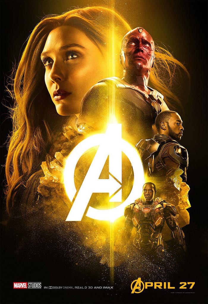 póster de vengadores: infinity war (2018)