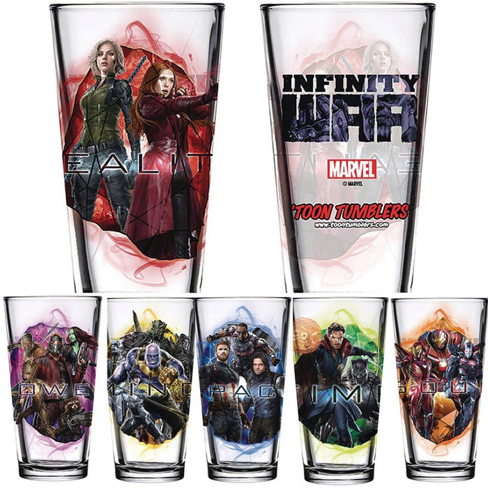 las tazas de vengadores: infinity war (2018)