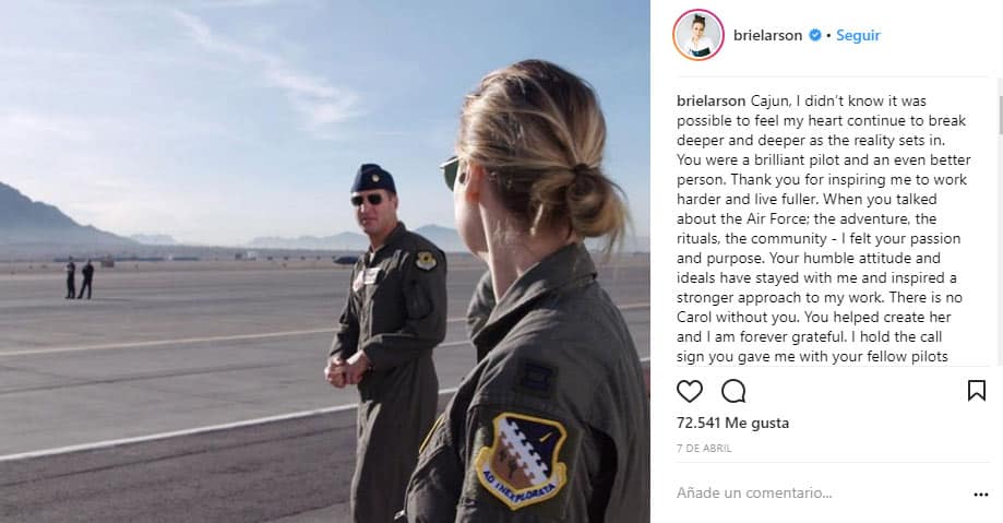 brie larson rodaje capitana marvel