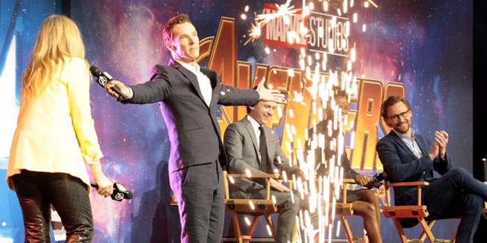 la alfombra roja de vengadores: infinity war (marvel studios)