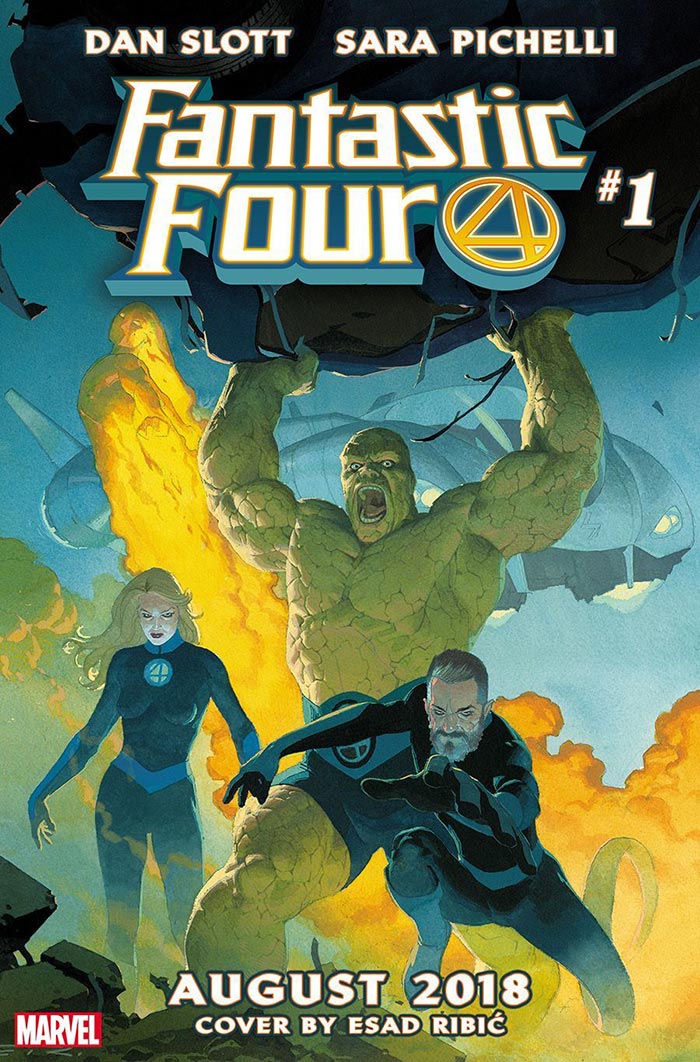 la portada del número 1 del regreso de los 4 fantásticos en marvel comics