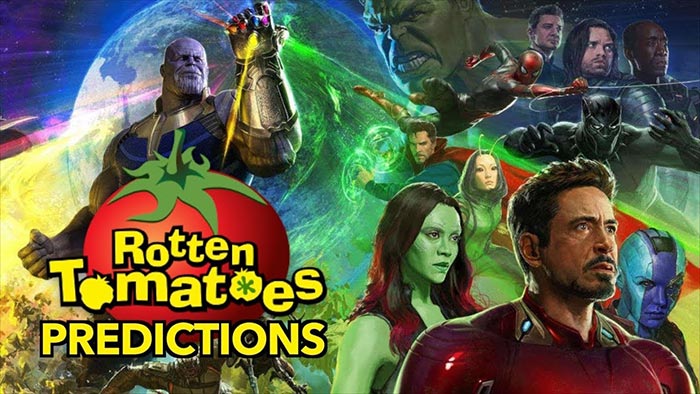 las notas de vengadores: infinity war en rotten tomatoes