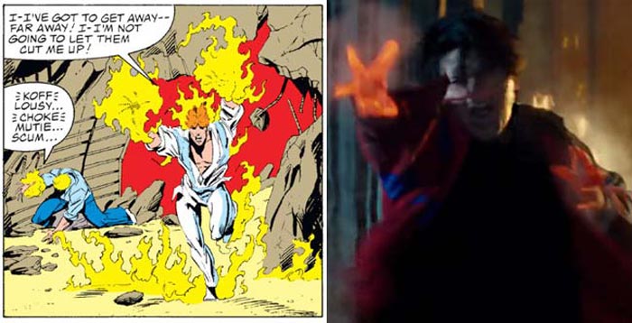 puño de fuego en deadpool 2