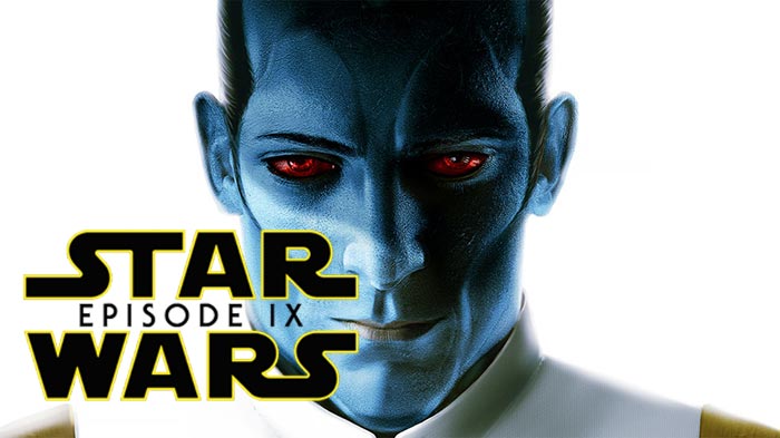 el gran almirante thrawn podría salir en star wars 9 (2019)