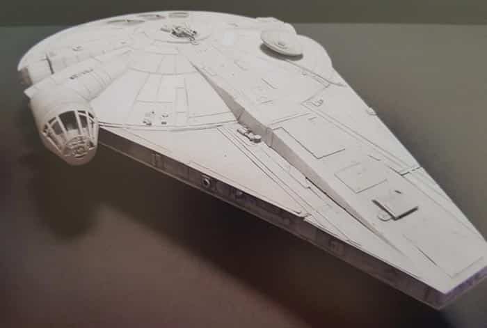 arte conceptual de han solo: una historia de star wars: halcón milenario