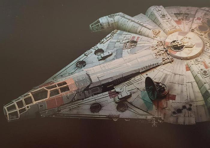 arte conceptual de han solo: una historia de star wars: halcón milenario