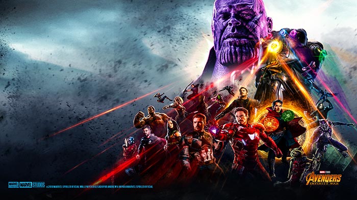 wallpaper no oficial de vengadores: infinity war