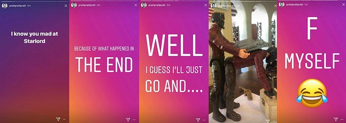 chris pratt responde a los que odian a star-lord tras vengadores: infinity war