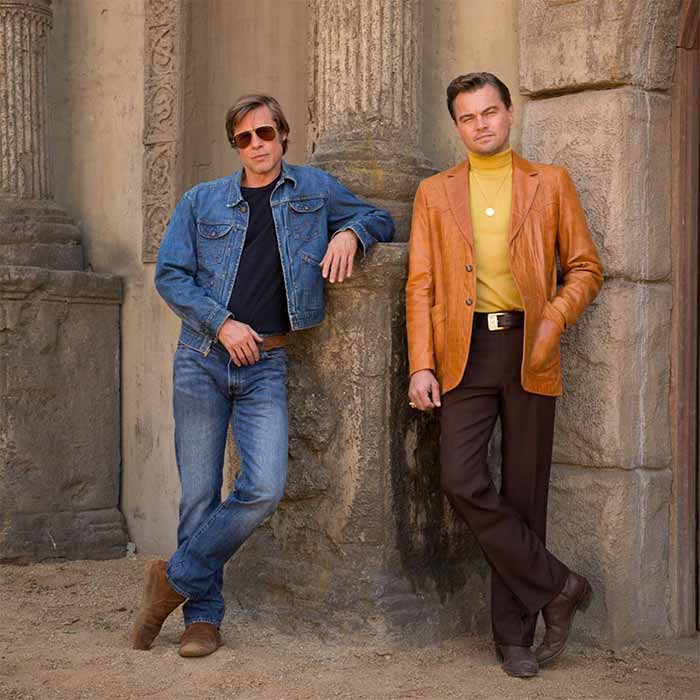 brad pitt y leonardo dicaprio en once upon a time in hollywood (quentin tarantino)
