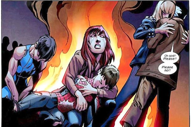 la muerte de spiderman