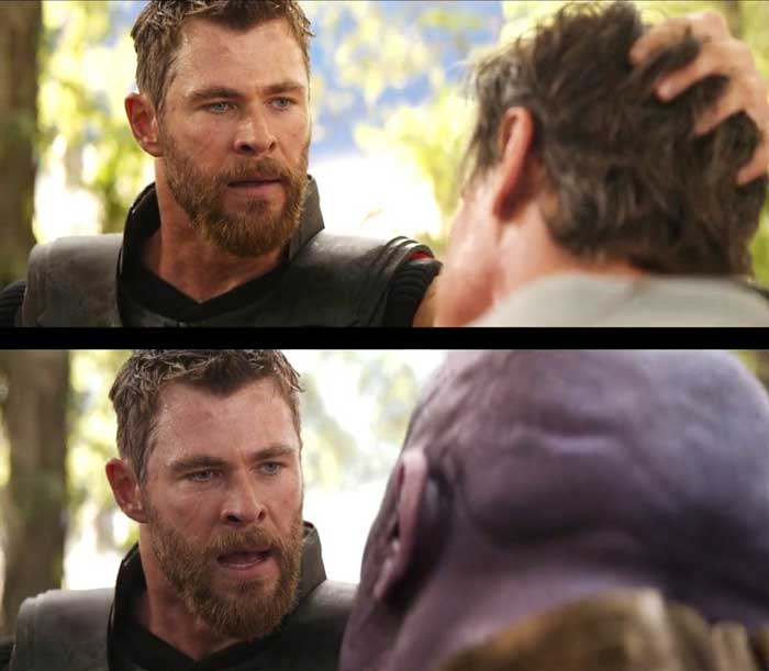 thor en vengadores: infinity war de marvel studios