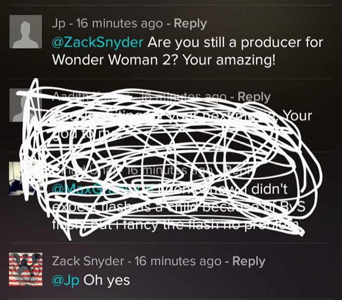 zack snyder será el productor de wonder woman 2 (2019)