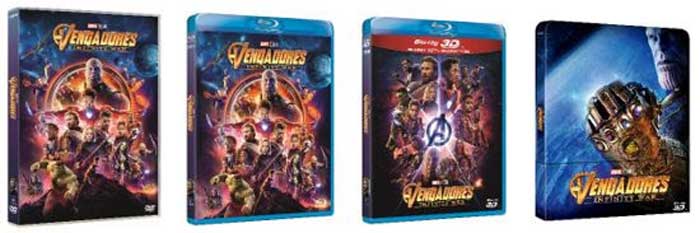 fecha blu-ray vengadores: infinitywar