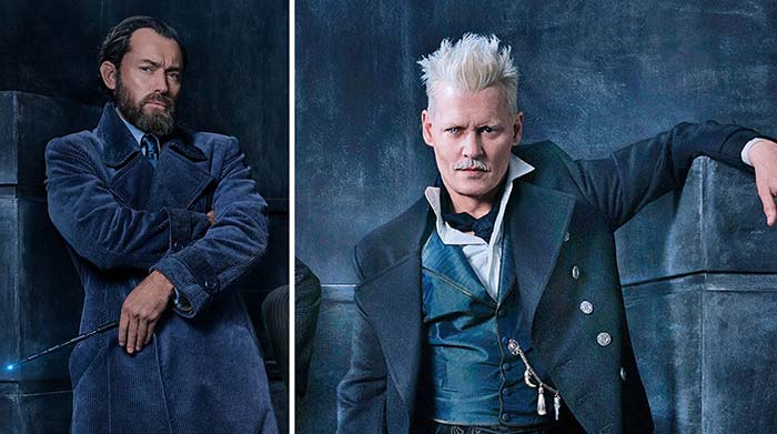 dumbledore y grindelwald en animales fantásticos 2