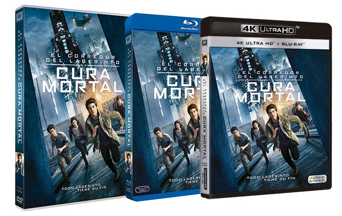 el corredor del laberinto: la cura mortal - dvd - blu-ray