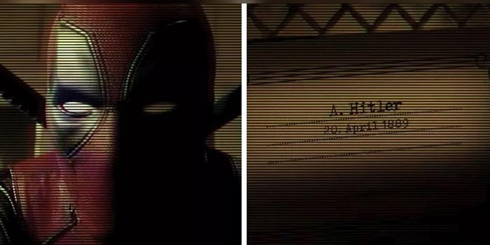 la escena de hitler en deadpool 2