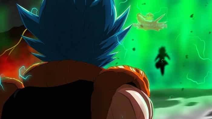 gogeta blue en dragon ball super: broly